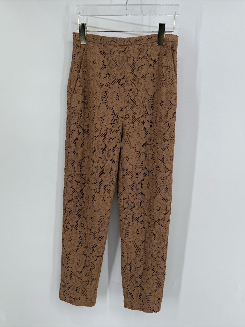 Max Mara tan lace pants size 40 - 8 us